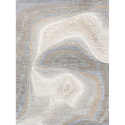 Tapis rectangulaire noué à la main