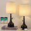 Lampes de chevet Red Barrel Studio® avec ports USB et prise de courant CA - Ensemble de 2 lampes pour chambre à coucher avec interrupteur à chaîne-2029527018