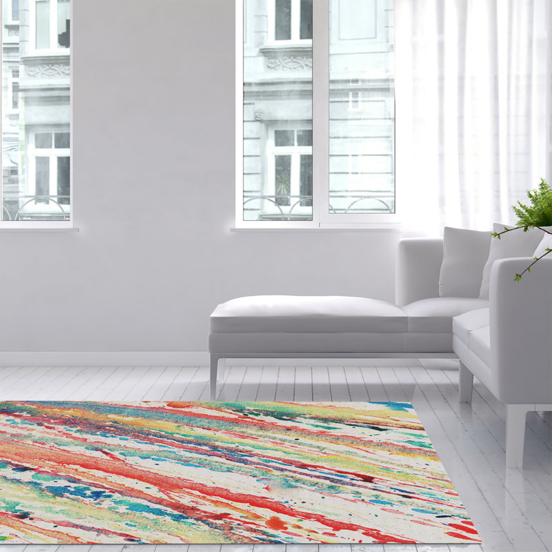 Frankhouse Abstract Area Rug, Rectangle 140 x 200cm