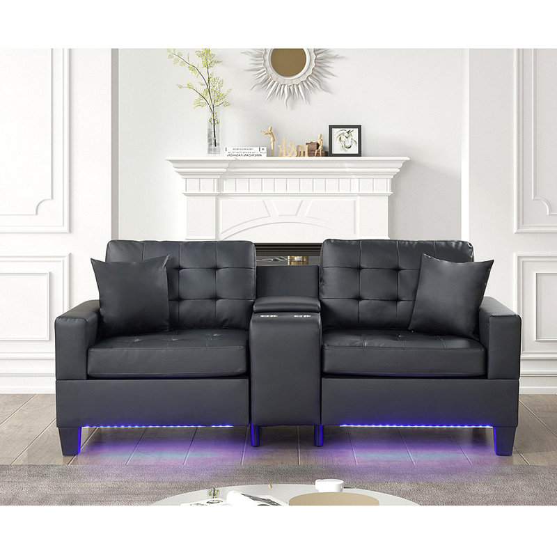 PVC Fabric Sofa with LED Lights