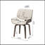 Ensemble de 2 chaises de salle à manger de style Mid-Century modernes, pivotantes à 360 °, revêtement en similicuir, conception ergonomique pour la cuisine et la salle à manger-1071701285