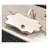 MEJE 24-Inch Unique Lotus Leaf Flower Shape Bathroom Vessel Sink, Above Counter Porcelain Ceramic Vessel Vanity Sink, Art Basin (Include Pop Up Drain)-98755261