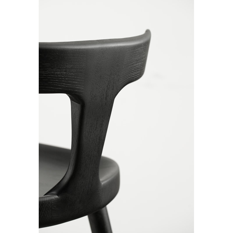 Anvil Chair With Back, Matte Black, Bar Stool (31” Seat Height)