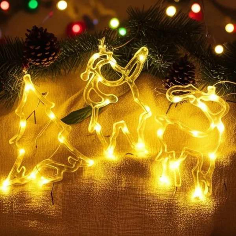 Lumières de Noël brillantes pour les fêtes