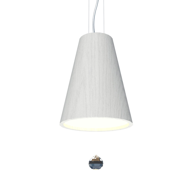 1 - Light LED Pendant, Organic White, Organic White, 3000