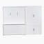 Grand lit escamotable avec placard, blanc-374198908
