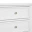 Table de chevet 3 tiroirs - Blanc-818855730
