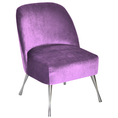 Vintage Velvet Slipper Chair