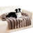 Cuddly Striped Couch For Pets - Protector Dog Bed, Faux Fur Couch Cover Dog Sleeping Mat-1278143002-1278143003