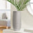 Brava 11" Metallic Silver Textured Ceramic Table Vase-1745039154-1765877954