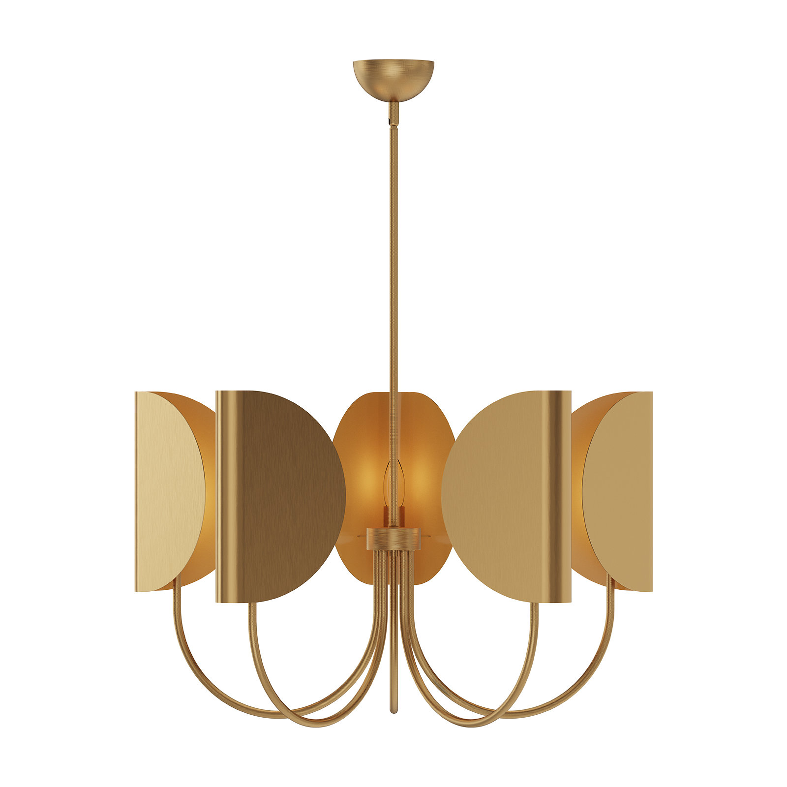 Calline 5 - Light Chandelier, Aged Gold