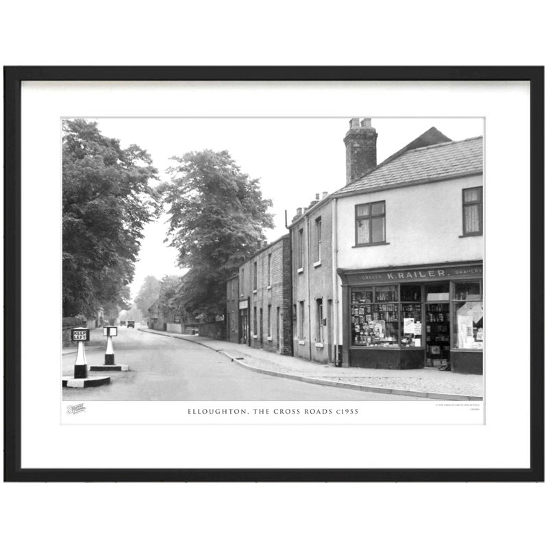 Elloughton, The Cross Roads C1955 by Francis Frith - Single Picture Frame Print, 40cm H x 50cm W x 2.3cm D