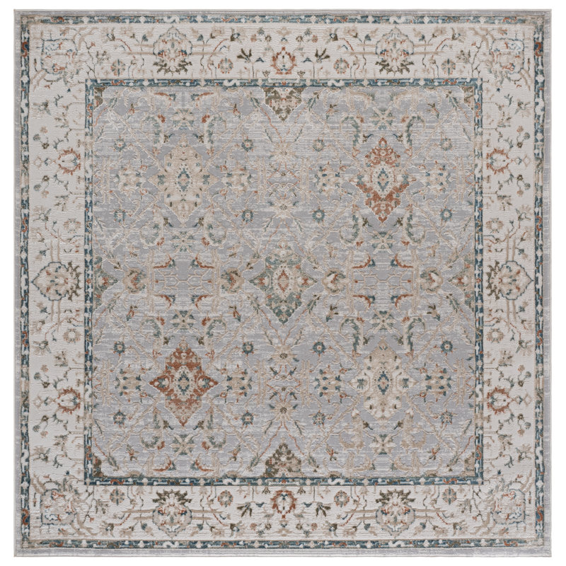 Maven Performance Oriental Indoor Rug, Square 6'7"