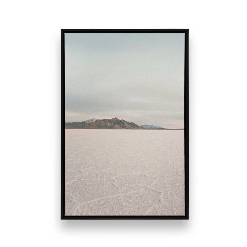 Impression sur toile "Horizons salés", Cadre flottant noir satiné, H 18,75 po x l 12,75 po x P 1,75 po