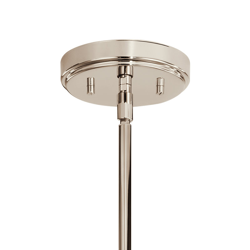 Kimrose 6 - Light Wagon Wheel Chandelier, Polished Nickel