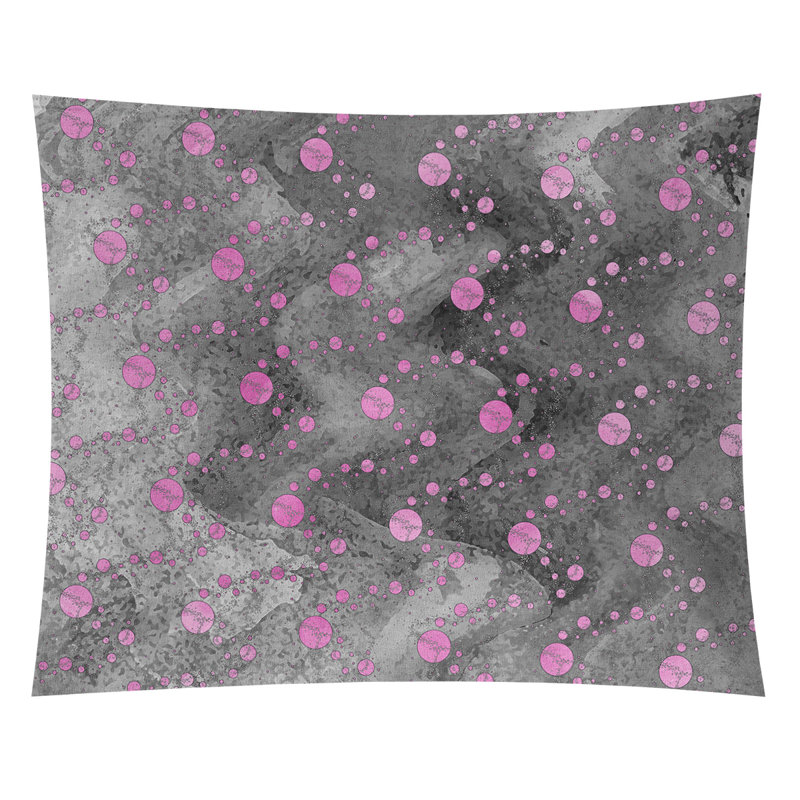 Tapisserie murale en polyester, H 60,5 po x l 81,5 po, Rose