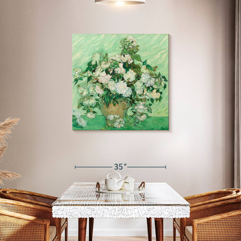 Harnek Green Field Roses, 36" H x 36" W