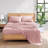 Bedding Sheets And Pillowcases, Pre-Washed Ultra Soft & Breathable Full Bed Sheets Set, Hydro-Brushed Microfiber Cooling Full Size Sheet Set, Deep Pockets - Sepia Rose
