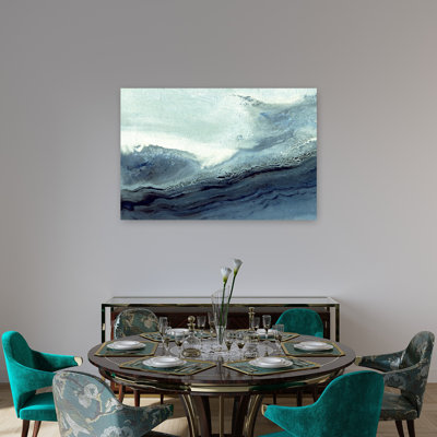Abstract Ocean Waves Abstract Modern Tranquil Ocean Wall Art Print