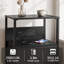 39 cm W Steel Bedside Table-1637225200