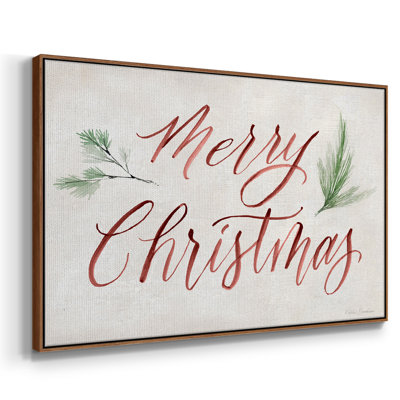 «Merry Christmas», reproduction d'art sur toile