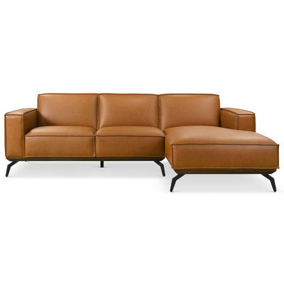 Brenham Easy Clean Modern Right Sectional Sofa  Chaise