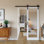 Panneaux de porte entièrement assemblés, portes de grange coulissantes en bois massif Kit-𝘀𝗶𝗱𝗲𝗱 with avec trousse de quincaillerie d'installation (𝗦𝗼𝗳𝘁 𝗖𝗹𝗼𝘀𝗲 𝗜𝗻𝗰𝗹𝘂𝗱𝗲𝗱)