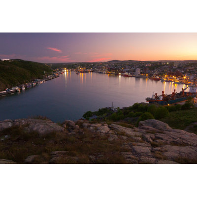 Sunset On St John's Harbour by ScottPaquette - Wrapped Canvas Print