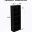 Armoire de rangement à 5 niveaux, spacieuse et stable pour une utilisation dans plusieurs pièces, idéale pour organiser et exposer des articles-2341657