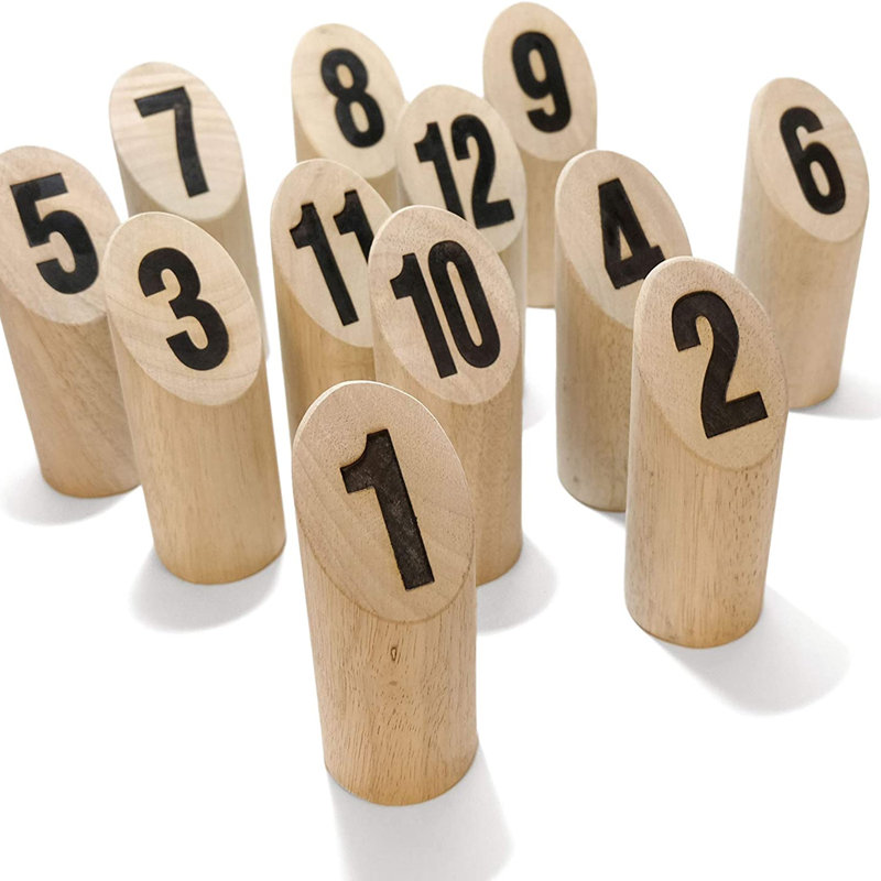 Yard Games Solid + Manufactured Wood Giant Games with Carrying Case