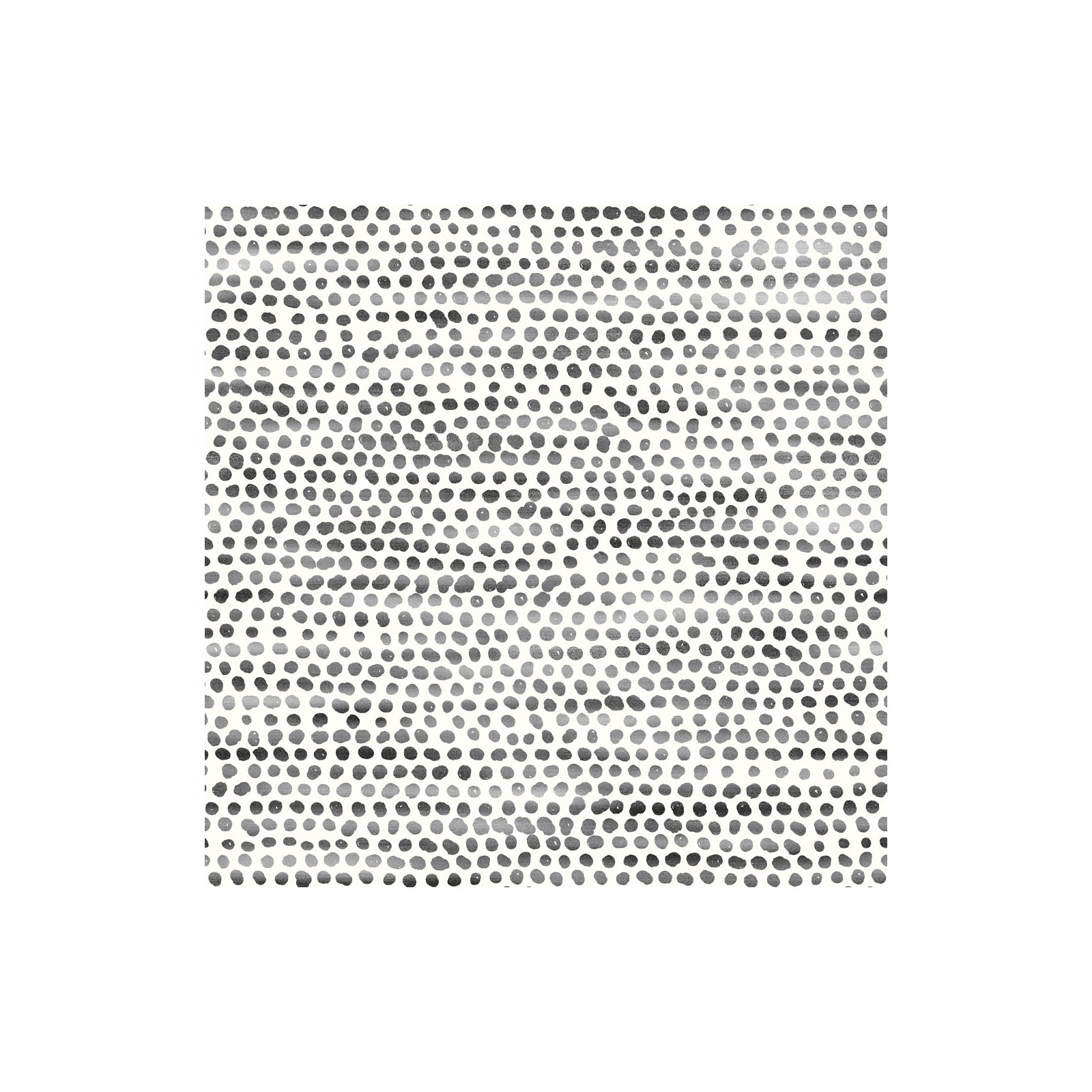 Moire Dots Peel and Stick Wallpaper, Black/white