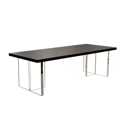 Ash Solid Wood Top Dining Table