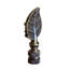 Frog-on-Lily-Lamp Finial laiton antique, 2,4 po