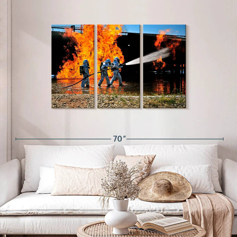 Simulation d'un feu d'urgence, H 28 po x l 45 po