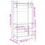 20-5 89cm Clothing Rack-106216369