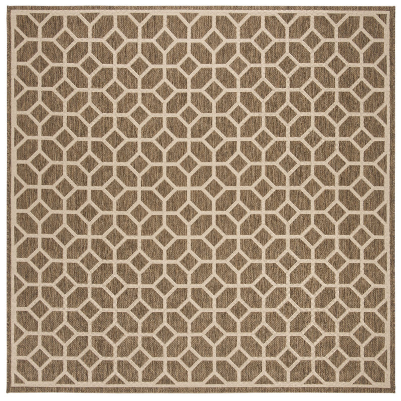Kelli Performance Geometric Indoor/Outdoor Area Rug, Square 6'7"