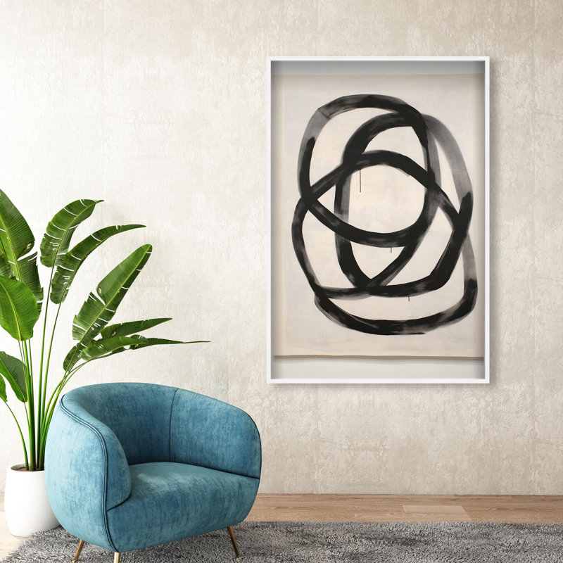 Oliver Gal Urban Mirage V Abstract - Luxury Shadowbox Framed Wall Art, 25.5" H x 17.5" W, White