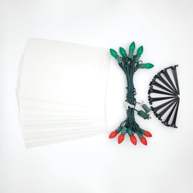 Kit de luminaire électrique, Rouge / Vert