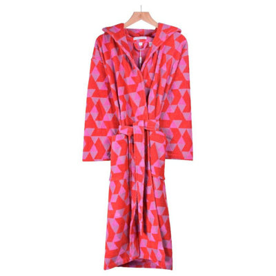 100% Cotton Mid-Calf Bathrobe with Pockets
