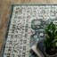 Tapis bleu sarcelle / ivoire Jadalynn-985047872