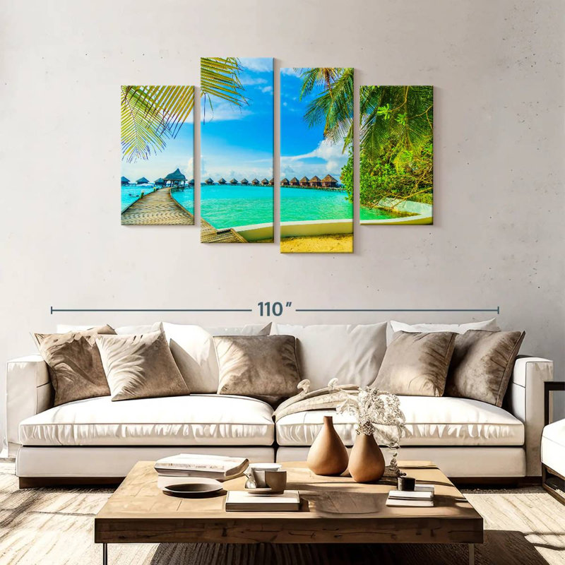 Maldives Resort, H 48 po x l 75 po