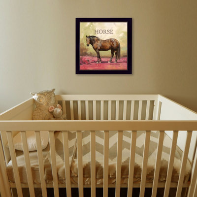 «Henry the Horse», art mural encadré pour le salon, impression murale par Bonnie Mohr