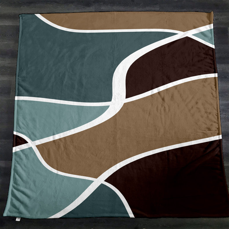 Plain Weave / Muslin Throw Blanket, Abstract