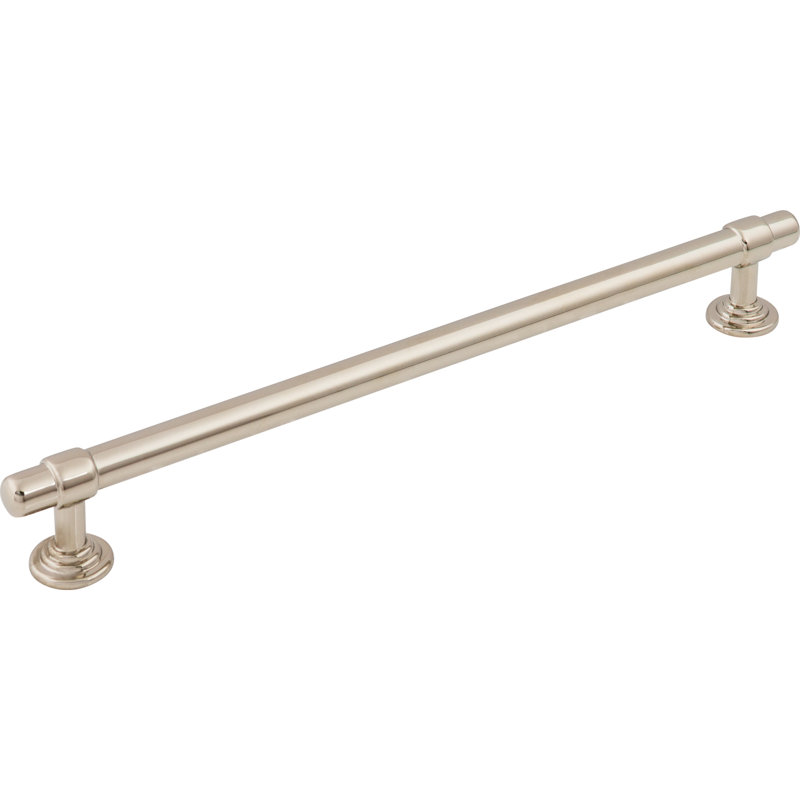Ellis Bar Pull, Polished Nickel, 8 13/16" Center to Center