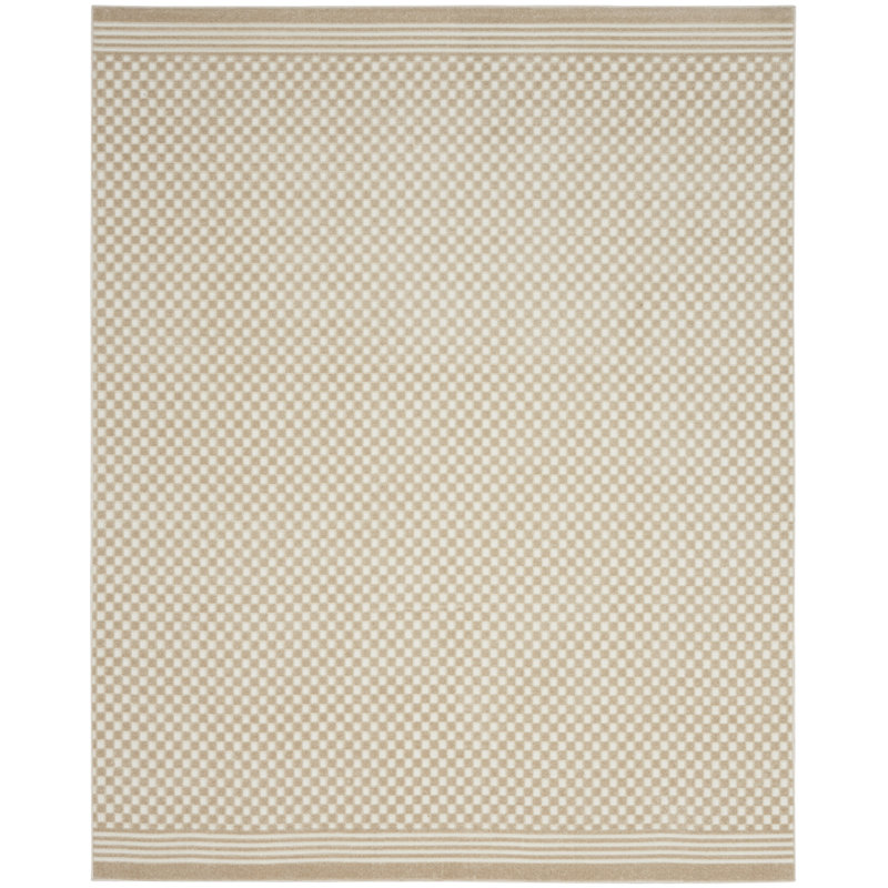 Tapis beige moderne sans souci Latitude Run®, Rectangle 7 pi 10 po x 9 pi 10 po