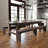 Dejon Rectangular Rustic Solid Pine Folding Dining Table by Flash Furniture-87784577-87785206