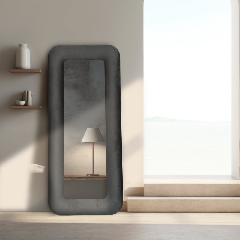 Miroir de plancher pleine grandeur Siena, gris