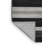 Washable Charcoal Light Gray Striped Area Rug-1324383891