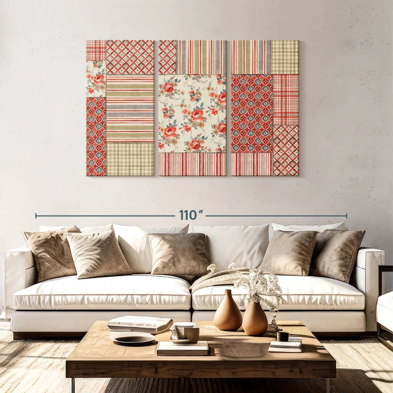Kerner Farm Patchwork III, 48" H x 74" W