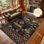 Tapis rustique lavable avec des cerfs-443864777